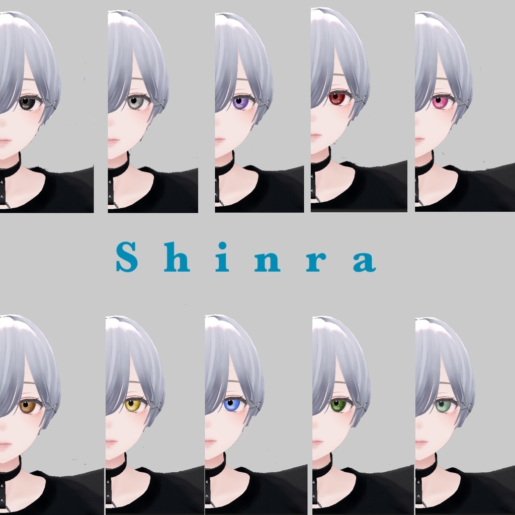 【5アバター対応】iris Eyetexture 虹彩アイテクスチャー #azaminomori