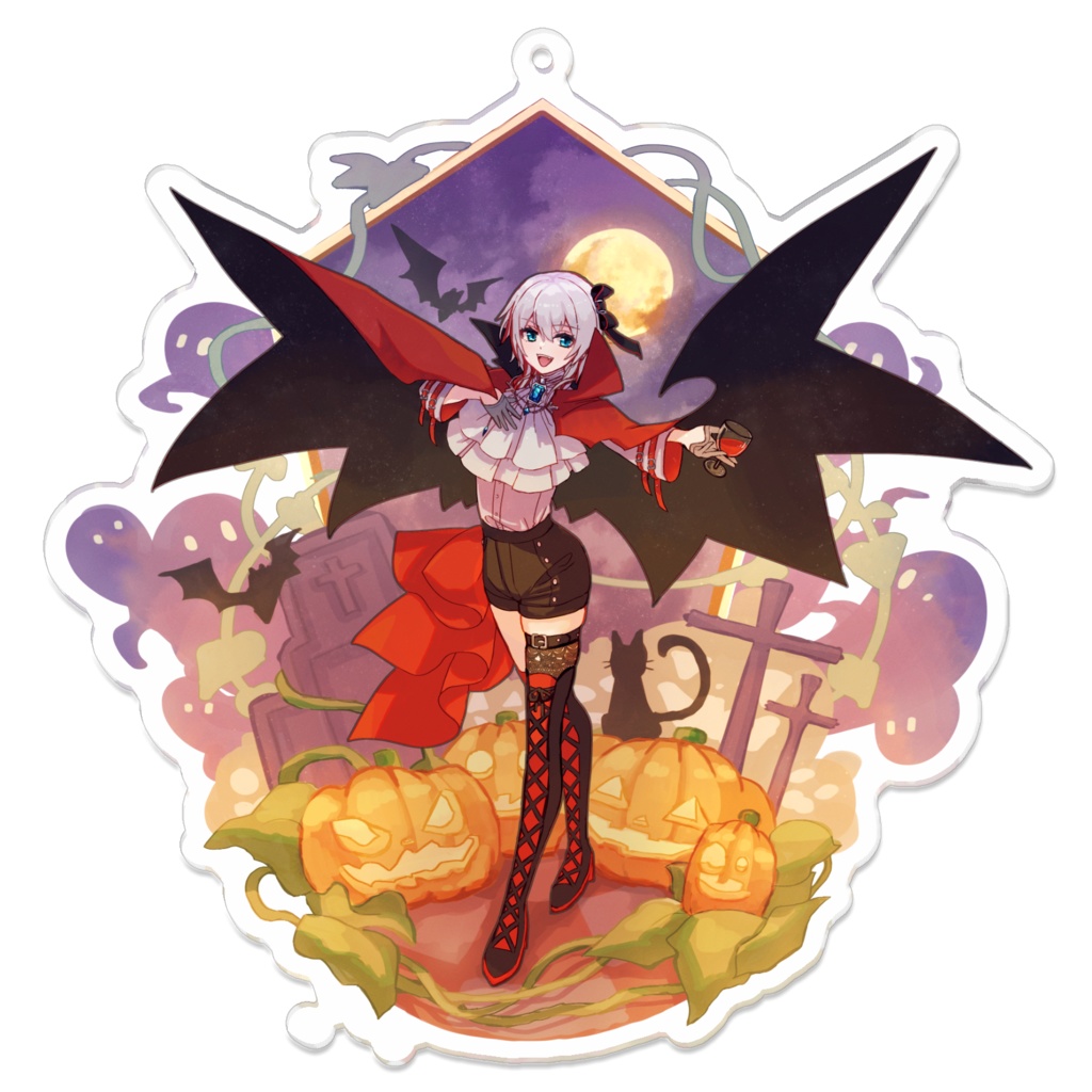 【天音マリー】アクリルキーホルダー ハロウィンver.