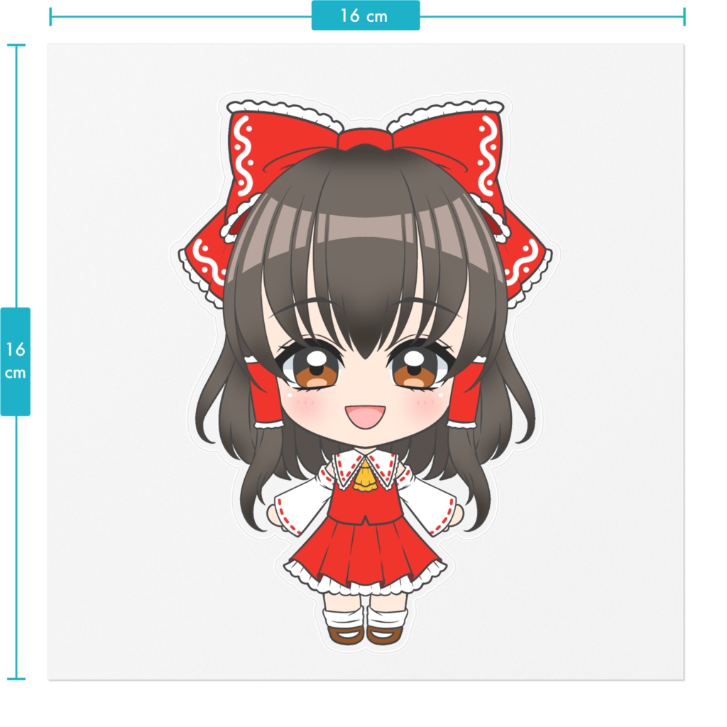 【東方同人】博麗霊夢 ステッカー