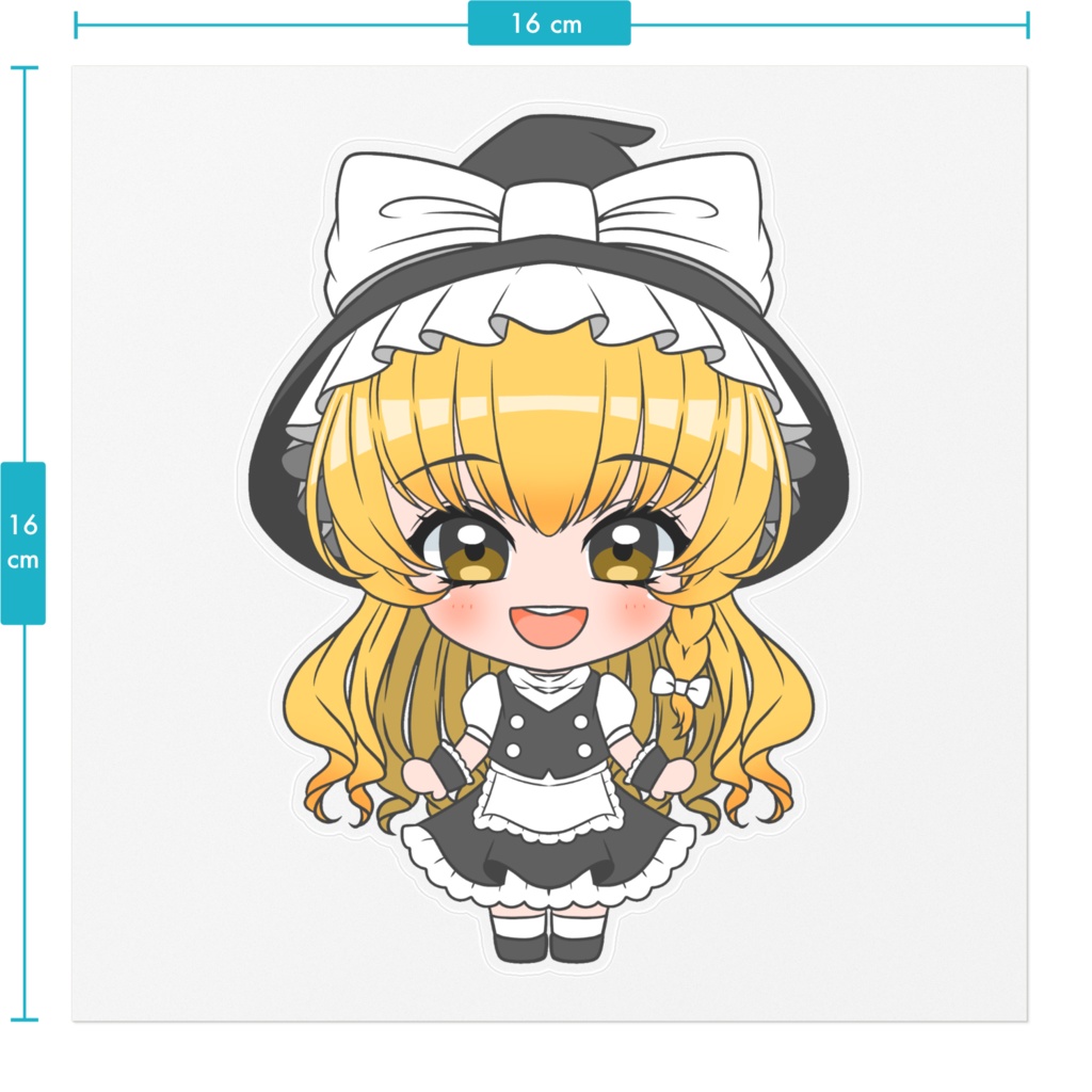 【東方同人】霧雨魔理沙 ステッカー