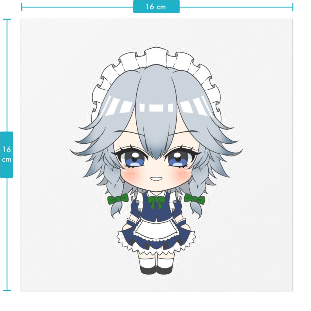 【東方同人】十六夜咲夜 ステッカー