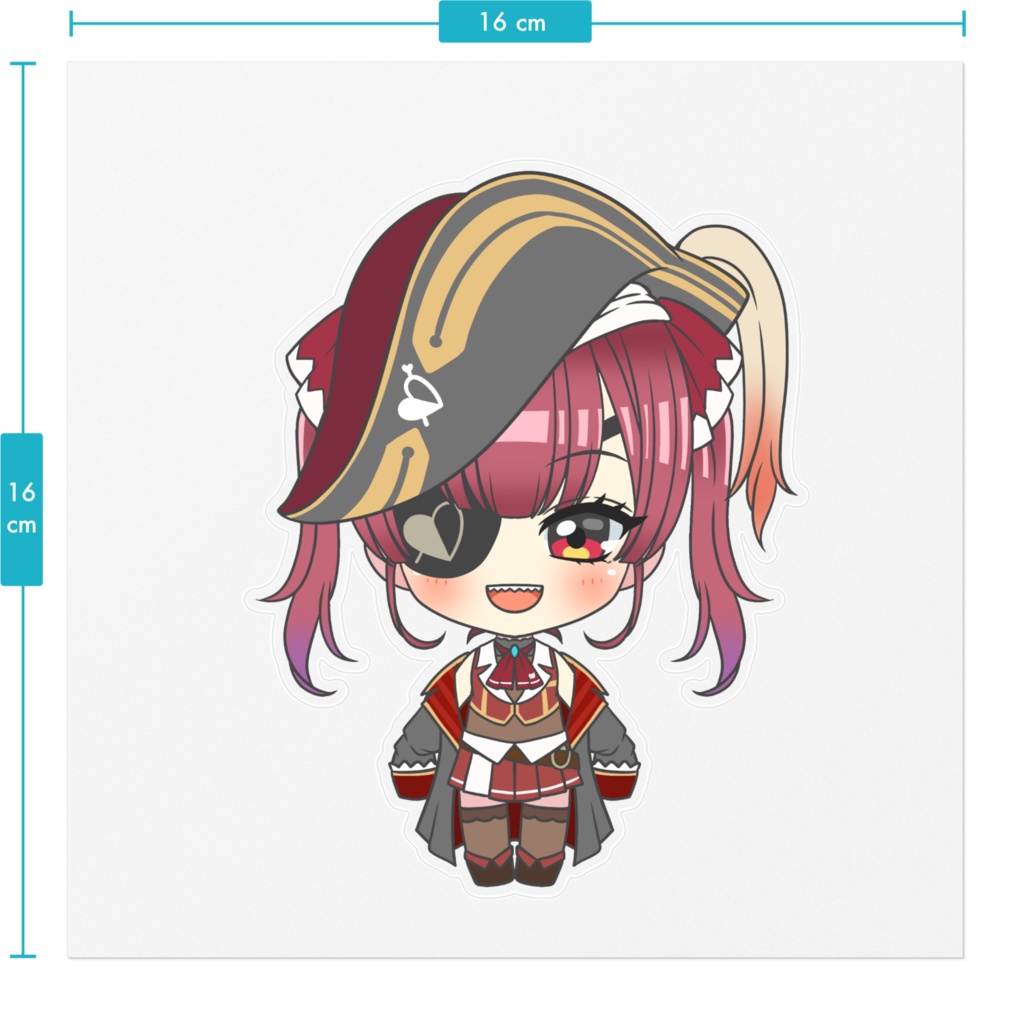 【ホロライブ同人】宝鐘マリン ステッカー