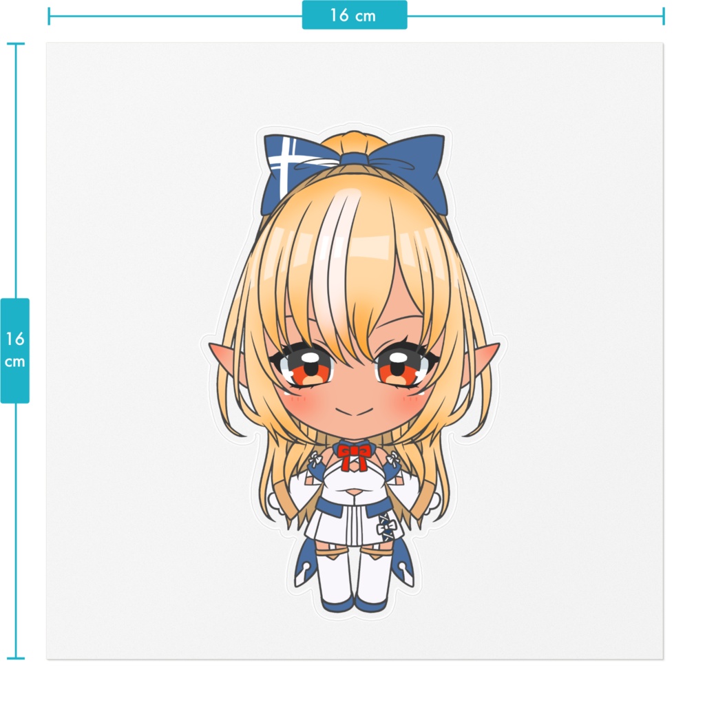 【ホロライブ同人】不知火フレア ステッカー