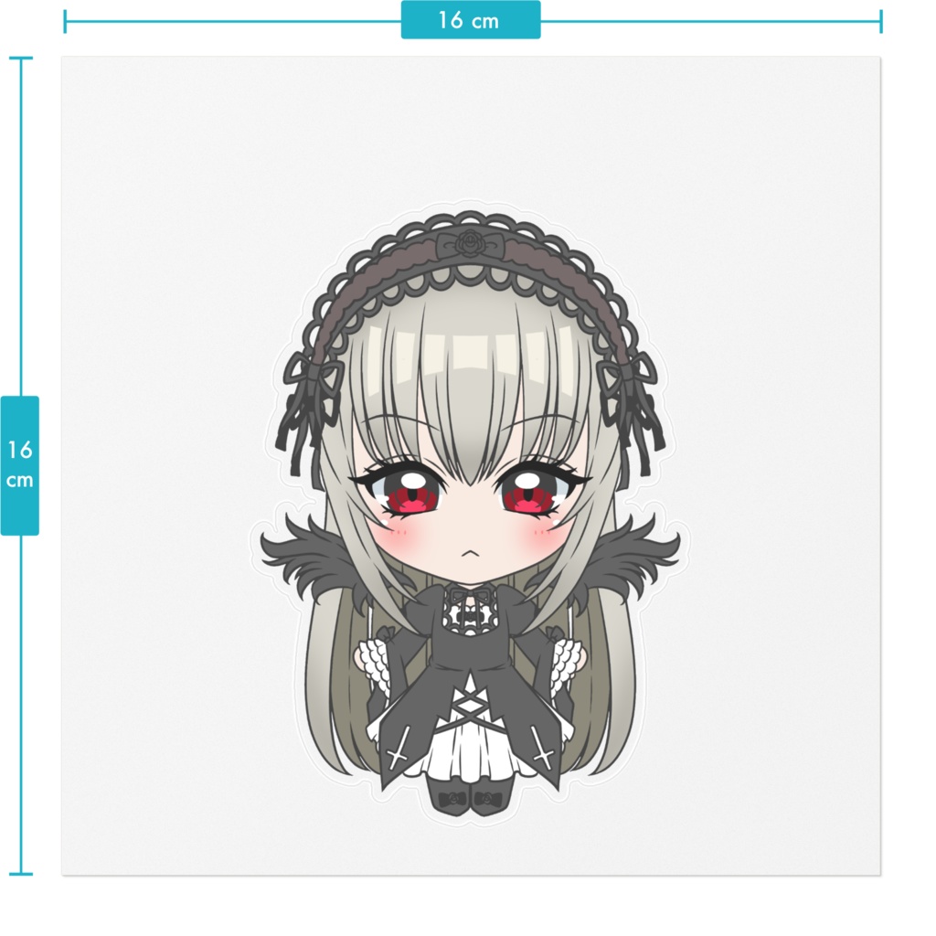 【ローゼンメイデン同人】水銀燈 ステッカー