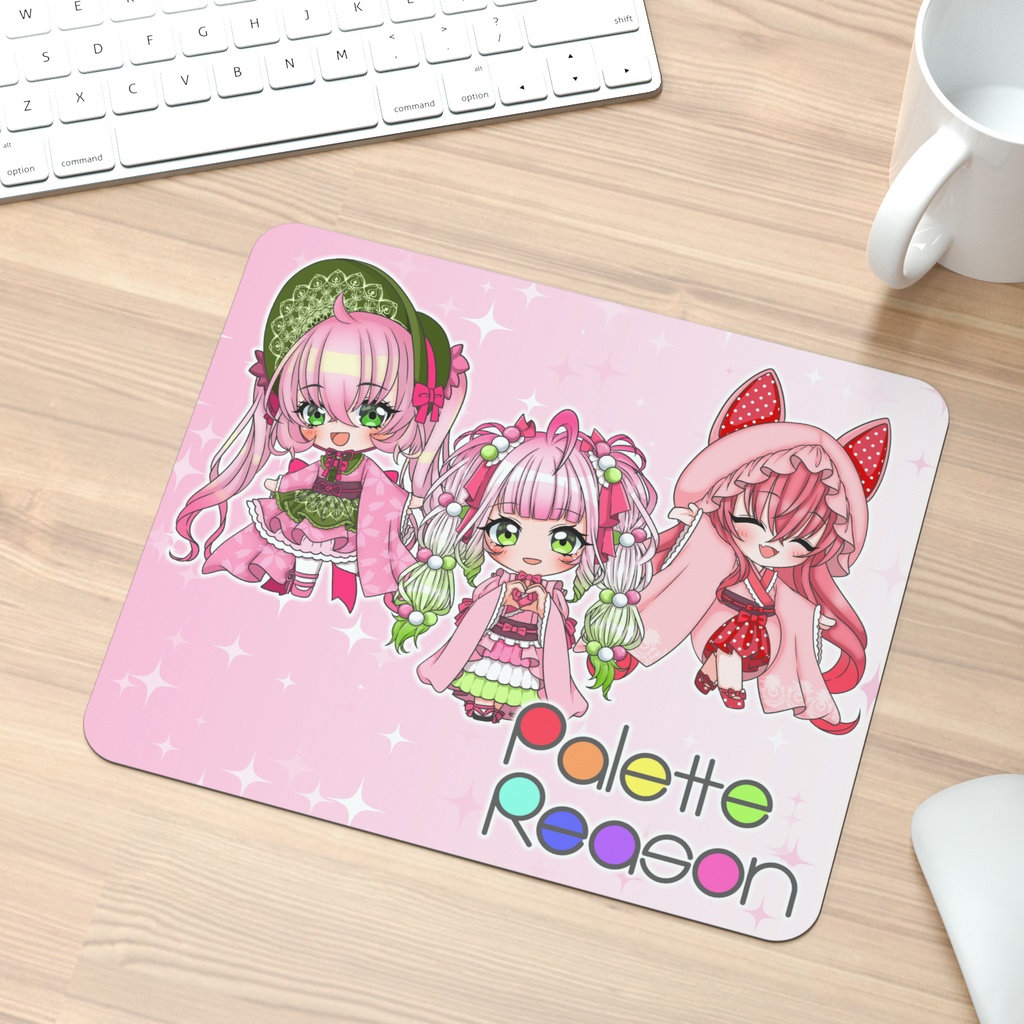 【OC】春の和菓子3姉妹 マウスパッド