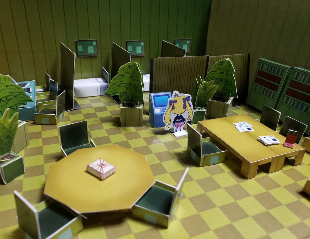 セブンスドラゴン2020ムラクモ13班マイルームペーパークラフト