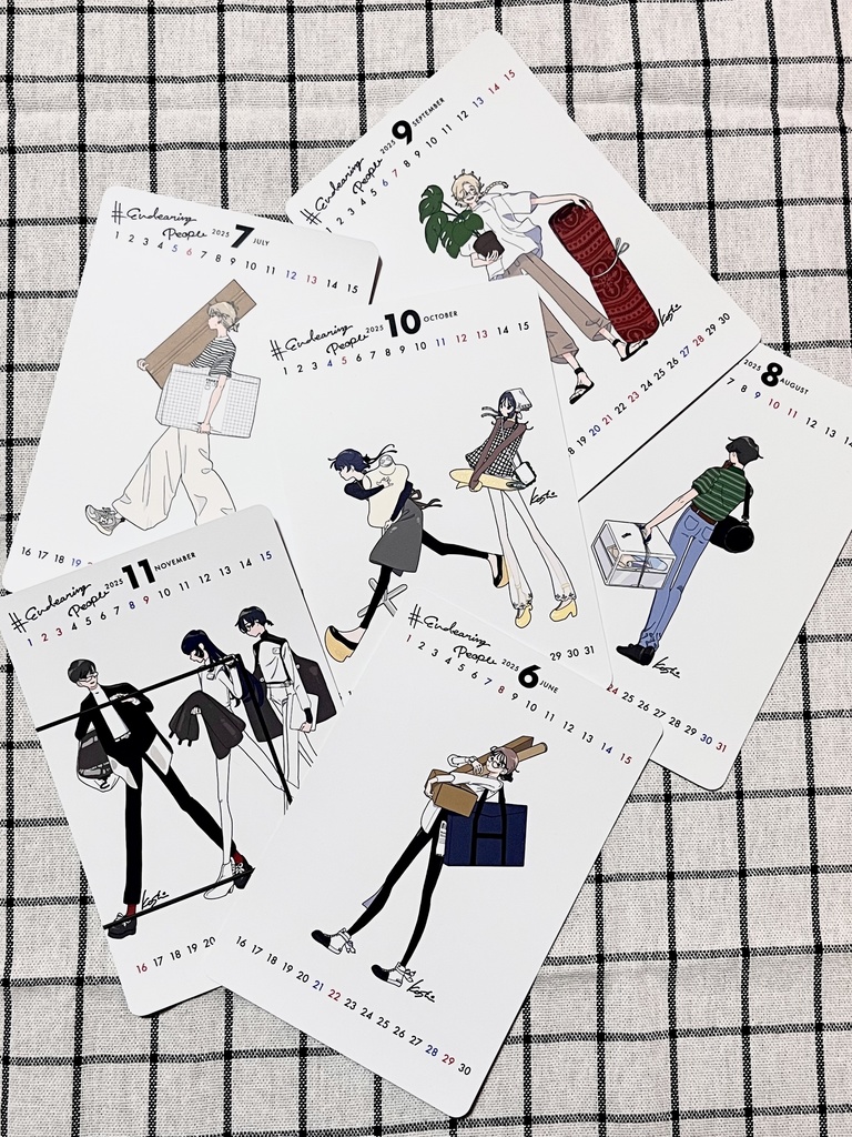 🆕『でっかいものを運ぶひとたち』カレンダー📦