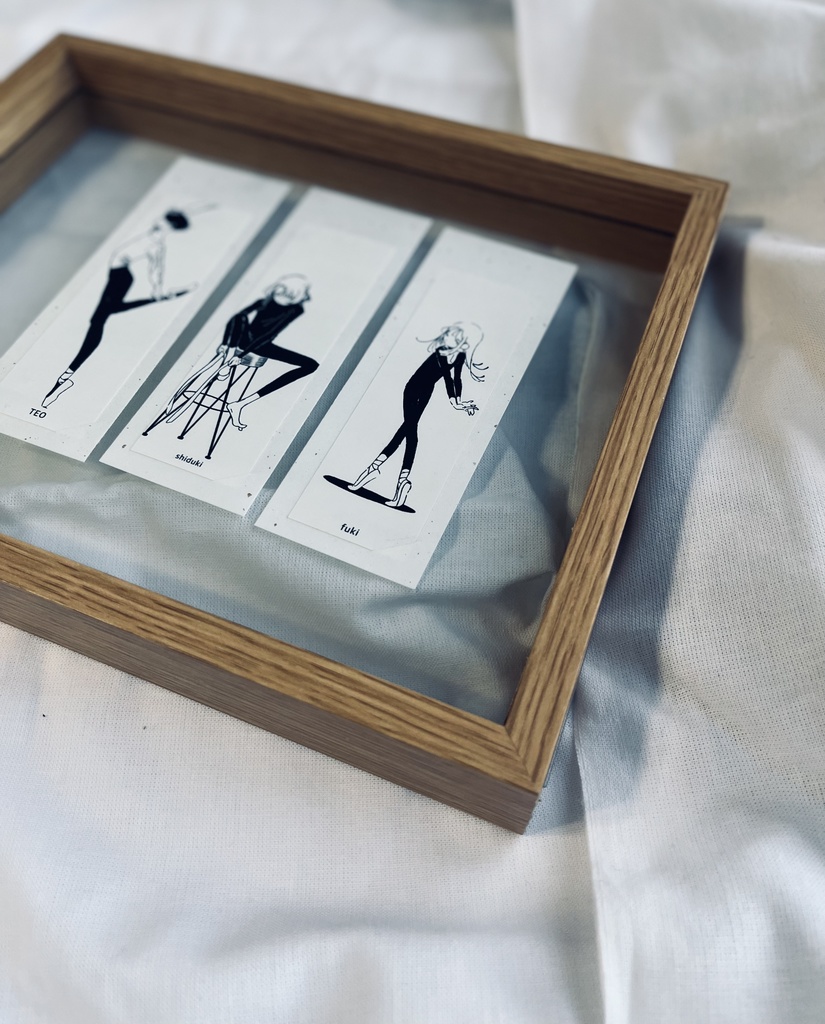 🆕“ballet”しおり型ステッカー3種