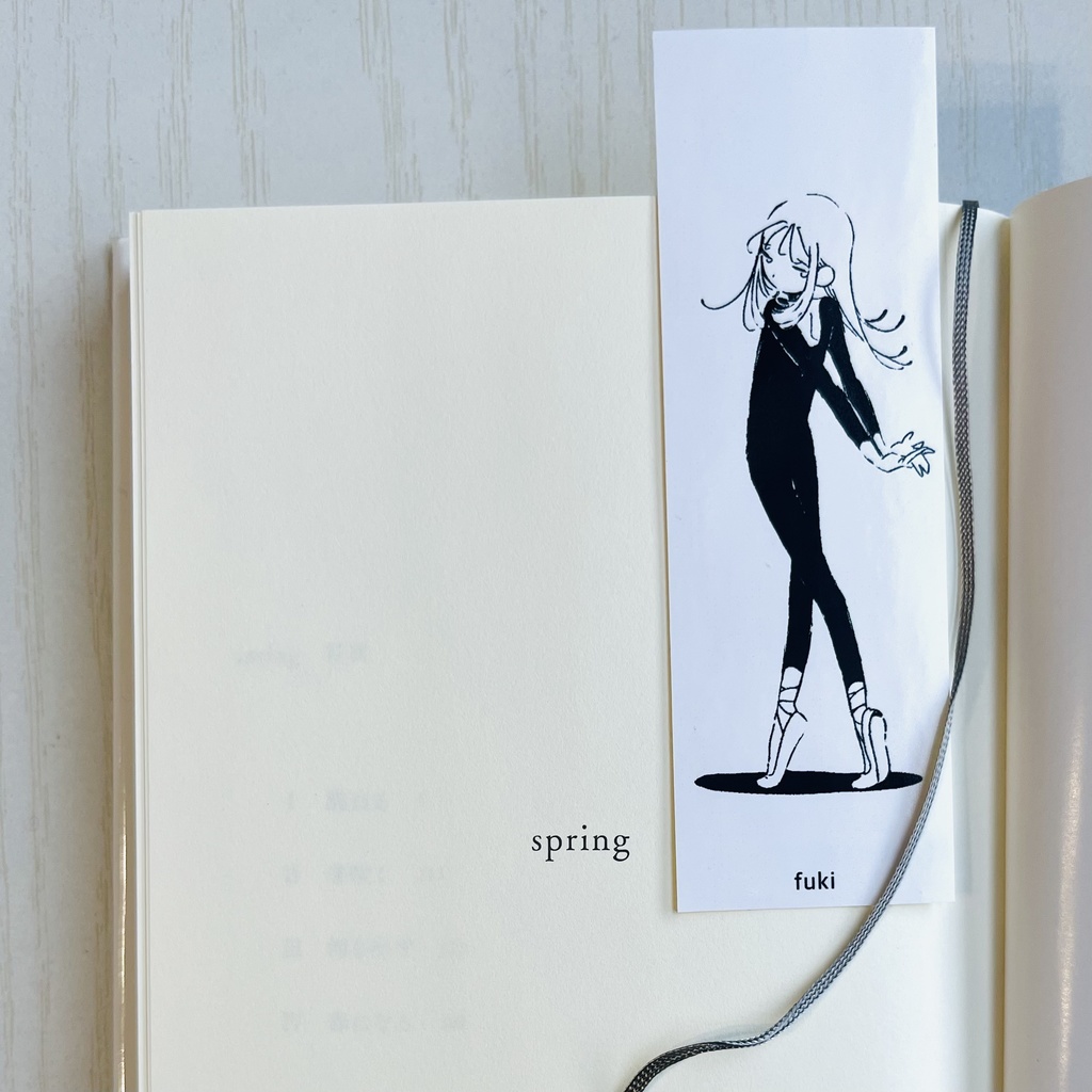 🆕“ballet”しおり型ステッカー3種