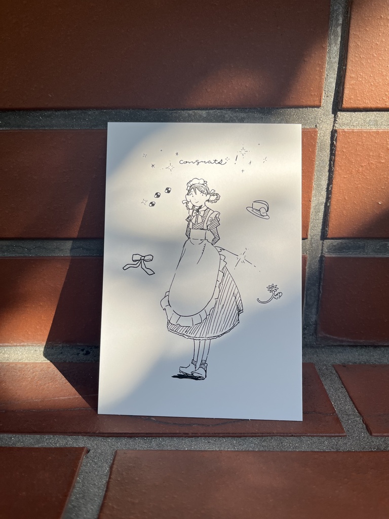 blanq🥨プレッツェルちゃん ポストカード&ステッカーセット