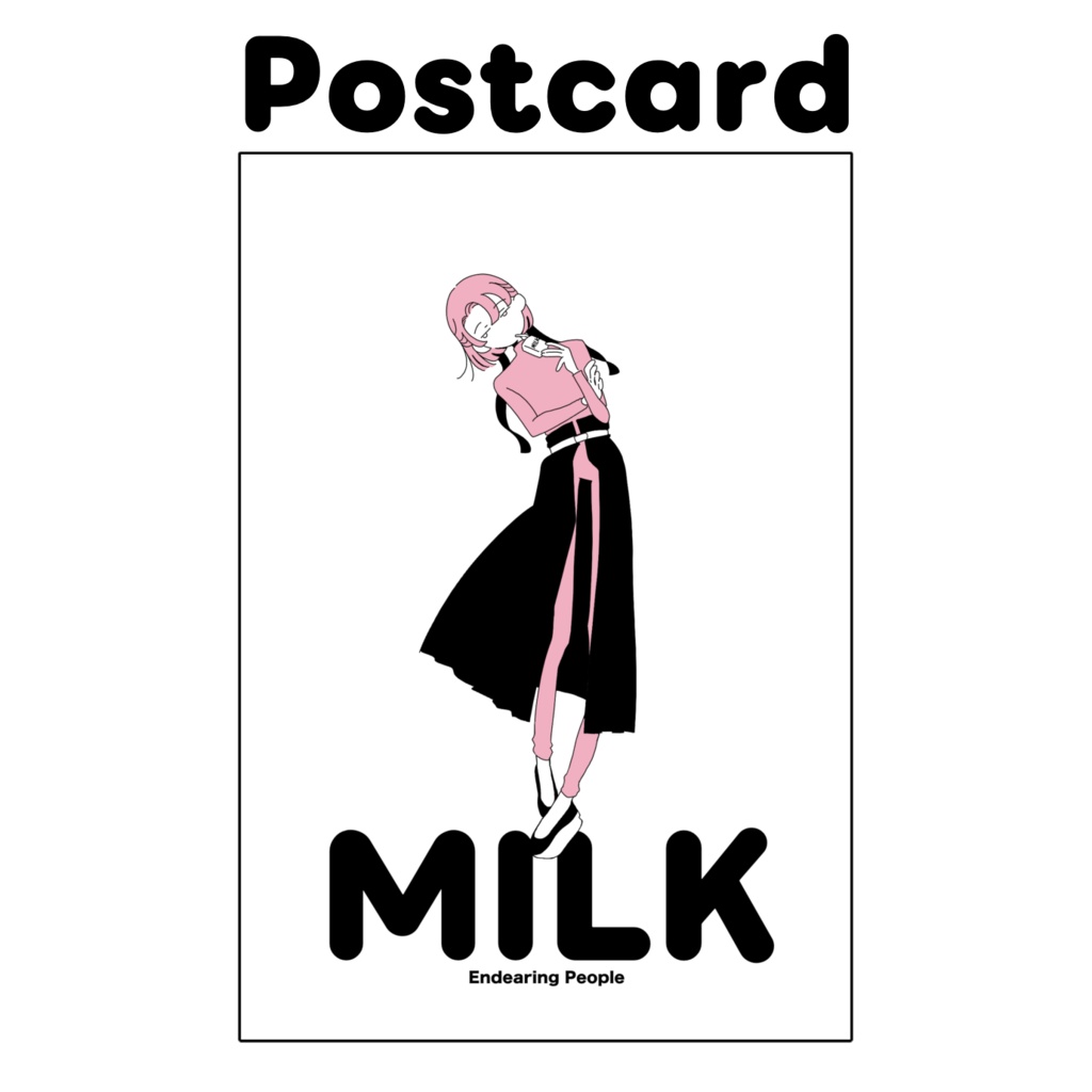PINK🥛ポストカード