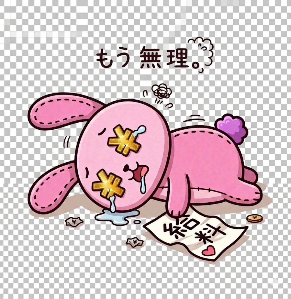 マネりん｜もう無理。スマホ壁紙