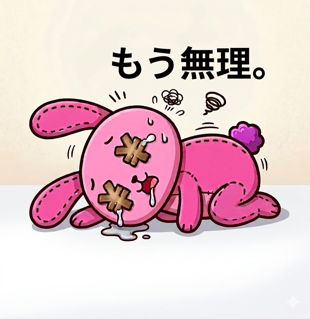 月曜しんどい｜共感うさぎマネりん