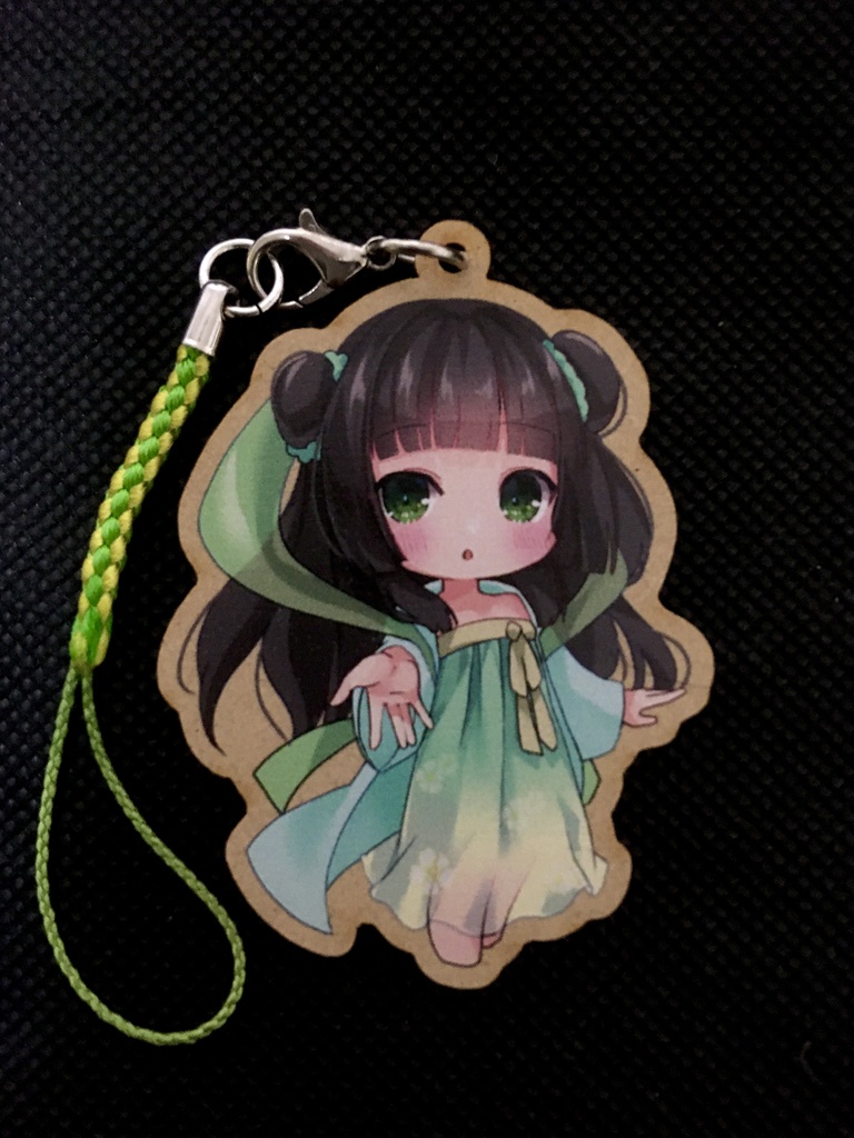 ゆらゆら🌱木霊姫（木製キーホルダー）