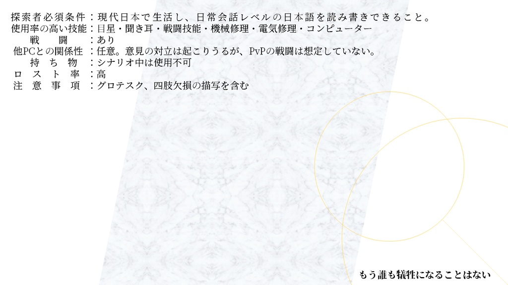 クトゥルフ神話TRPG(6版/7版)『GITAI』SPLL:E197147