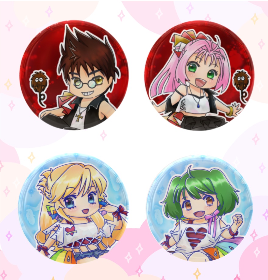 マクロス 32mm●ミニ●缶バッジ 単品17種