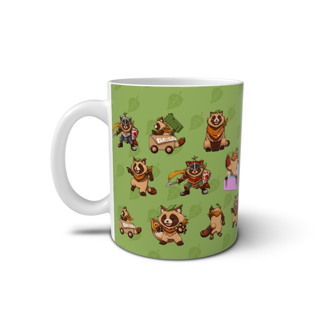 ねおころ丸だらけのマグカップ