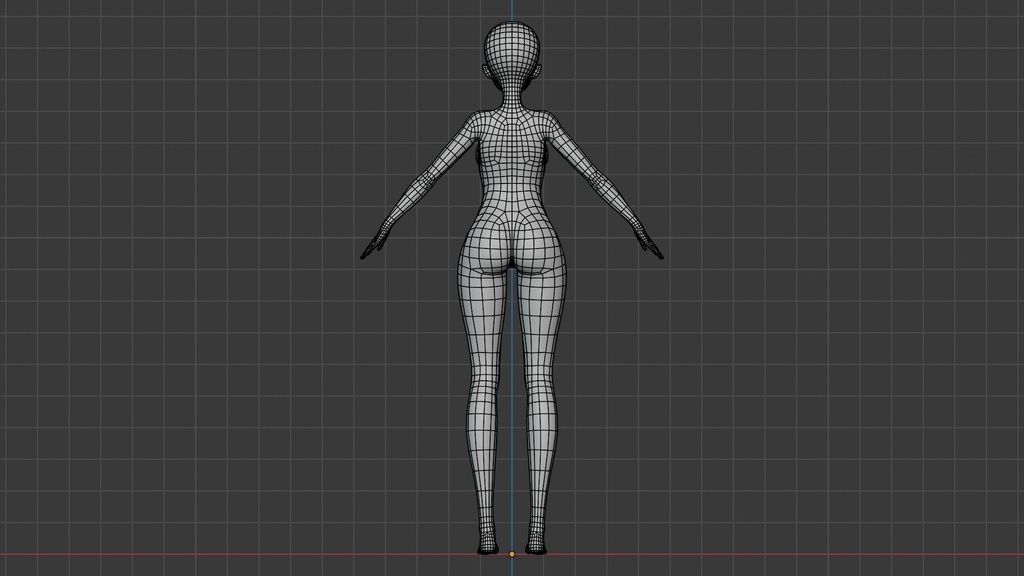 女性アニメキャラクター素体