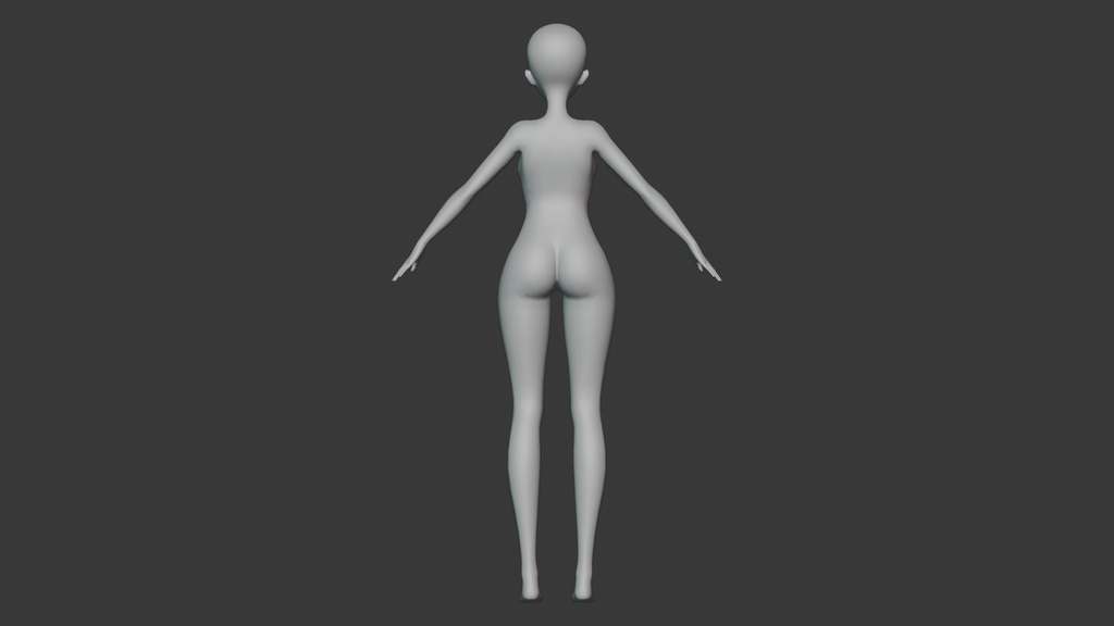 女性アニメキャラクター素体