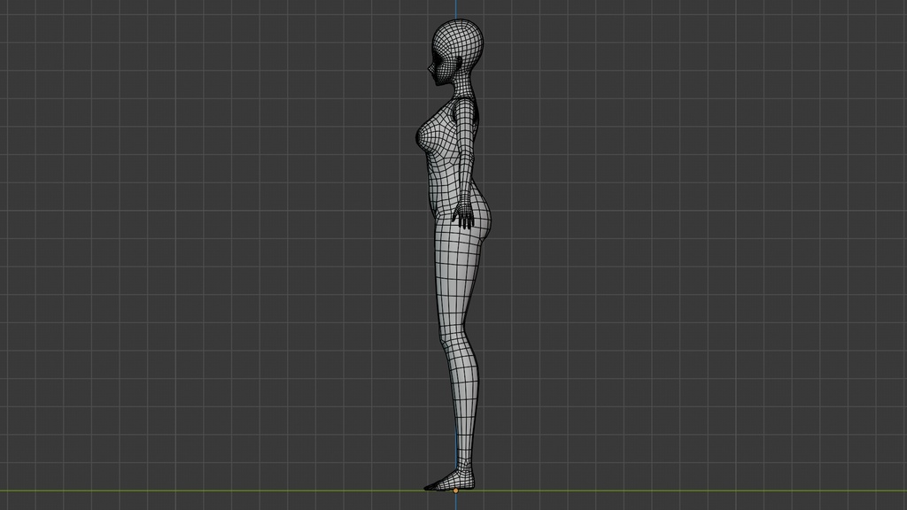 女性アニメキャラクター素体