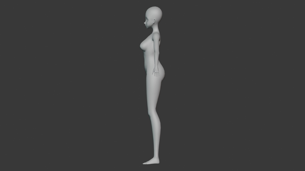 女性アニメキャラクター素体