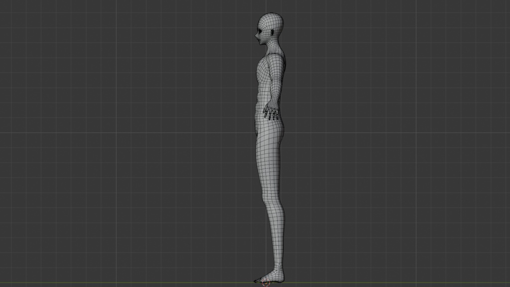男性アニメキャラクター素体