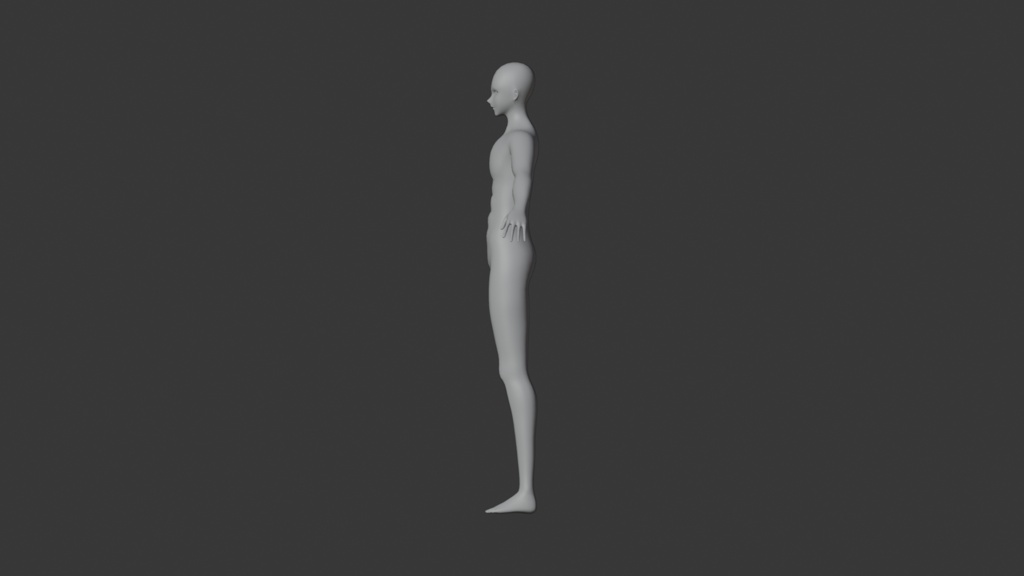男性アニメキャラクター素体
