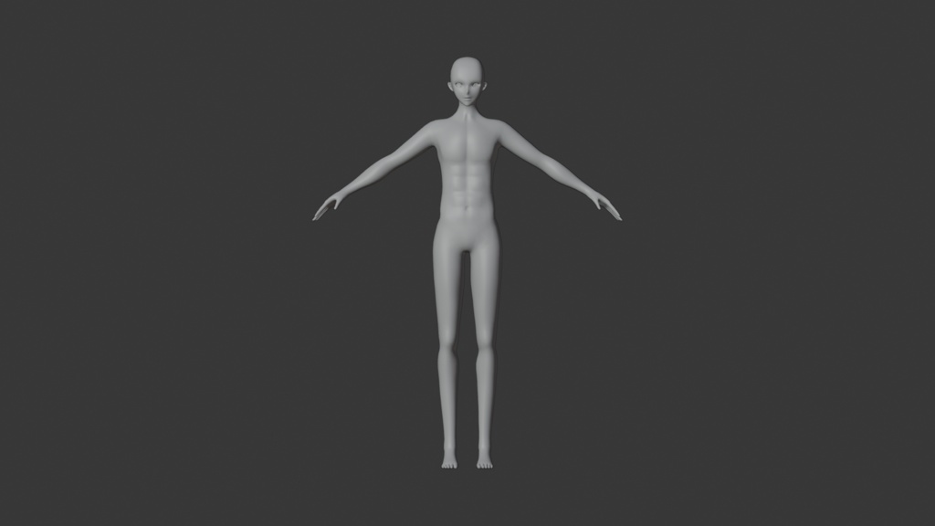 男性アニメキャラクター素体
