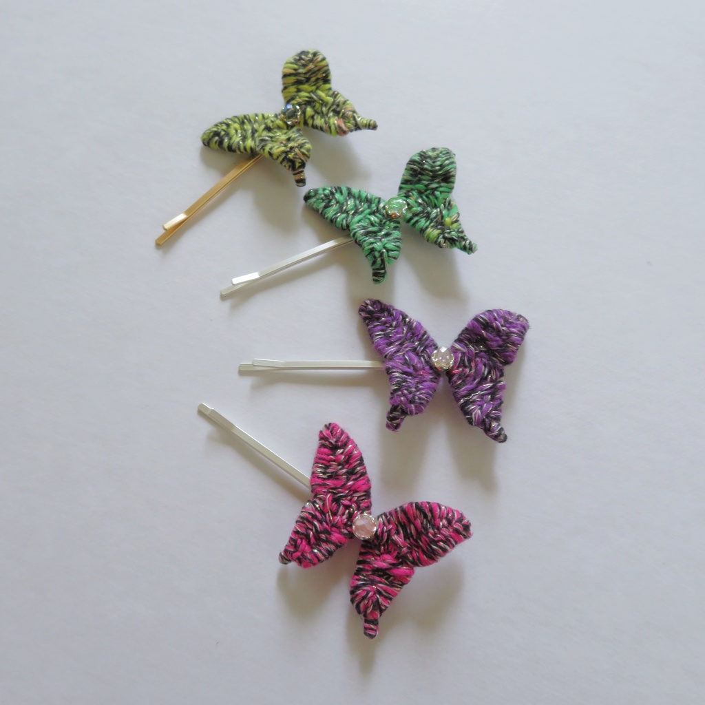 鬼滅の刃をイメージしたヘアピン 推し色アクセサリー 推し活 ヘアピン