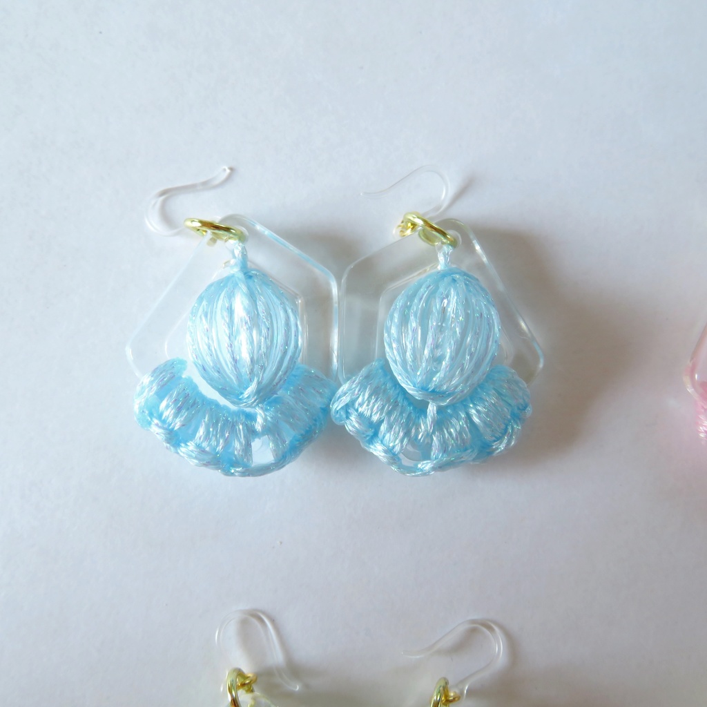 金アレさん / サマーピアス&イヤリング クリア素材 推し活 推しカラー 夏