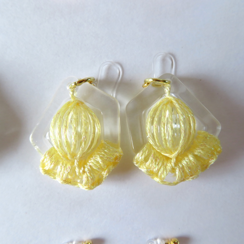 金アレさん / サマーピアス&イヤリング クリア素材 推し活 推しカラー 夏