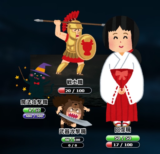 【無料】すていたす！　HP・MPバー表示ツール