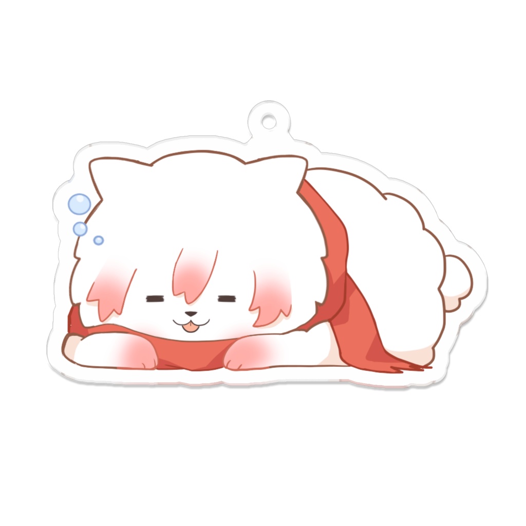 ポメジェント（眠）　アクリルキーホルダー