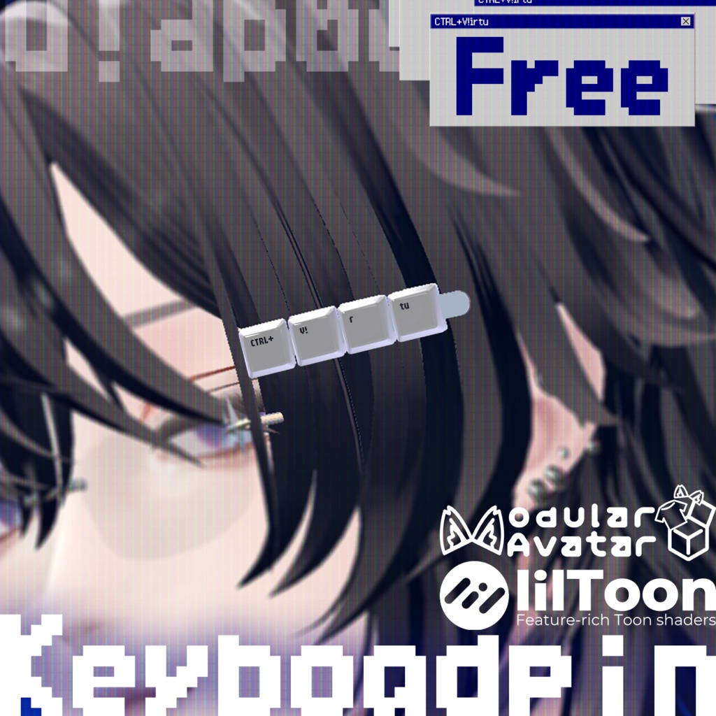 [ꜰʀᴇᴇ]キーキャップ風ヘアピン[𝟣𝟢ᴄᴏʟᴏʀ]