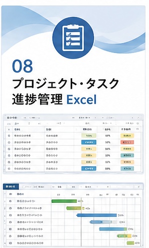 プロジェクト・タスク進捗管理Excel｜担当・期限・優先度を見える化