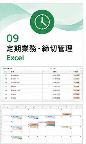 定期業務・締切管理Excel｜毎日・毎週・毎月の抜け漏れ防止に