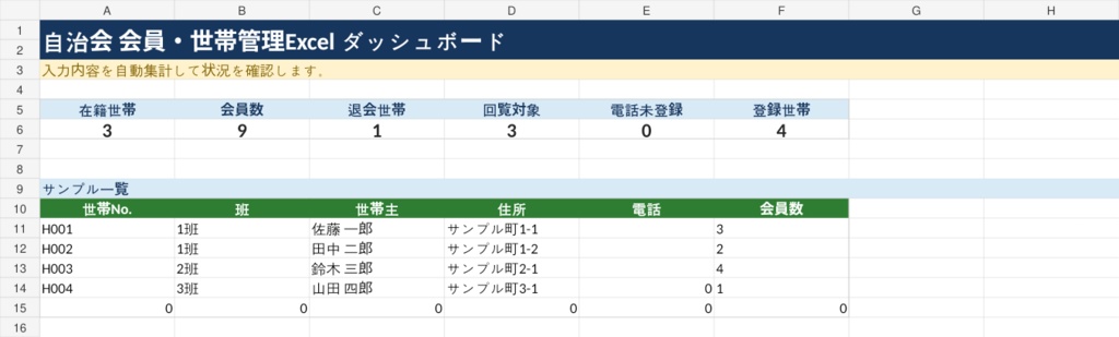 自治会・町内会まるごとセット|会計・会員・行事・回覧板・引継ぎをまとめて管理