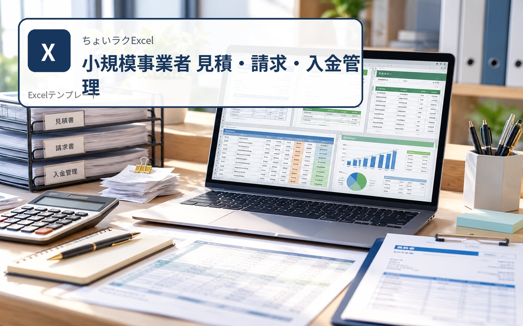 小規模事業者 見積・請求・入金管理Excel｜未入金・期限超過・帳票を1冊で