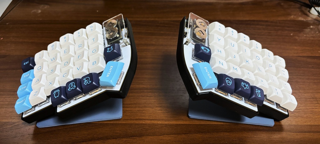 分割キーボードLily58用 ケース＆テンティングスタンド