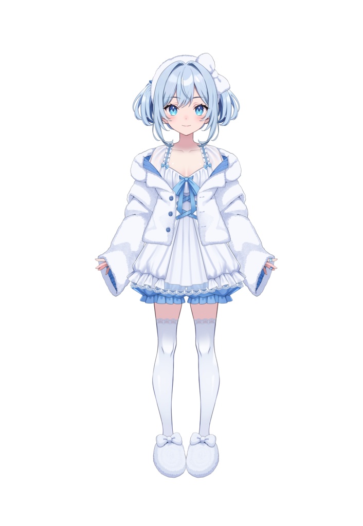 【限定1点】ブルーなメイド風少女【VTS対応】