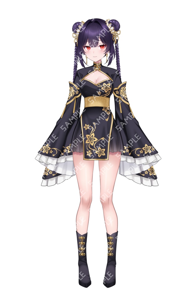 【汎用モデル】チャイナ服の少女【VTS対応】