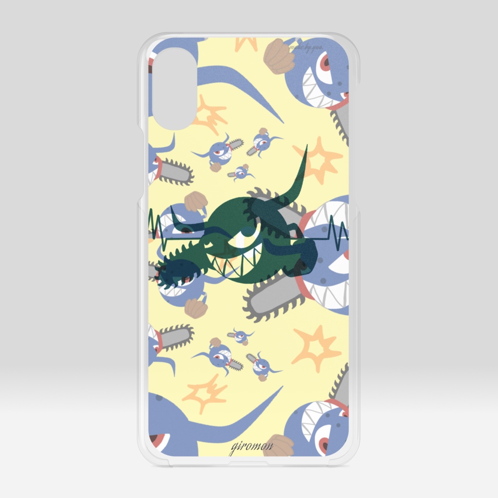 ギロモチーフ iPhone クリアケース