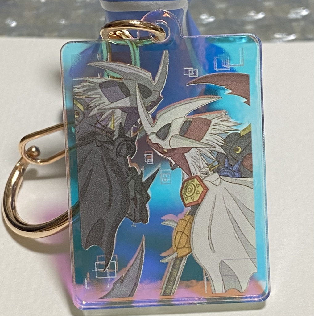 オメガモン＆インペリアルドラモン  【オーロラ変化キーホルダー】