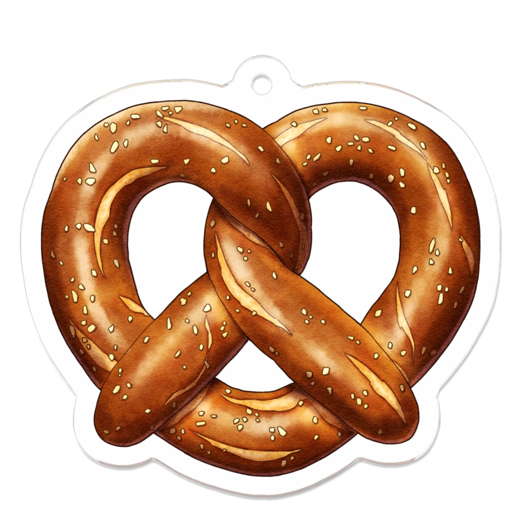 プレッツェルのアクリルキーホルダー