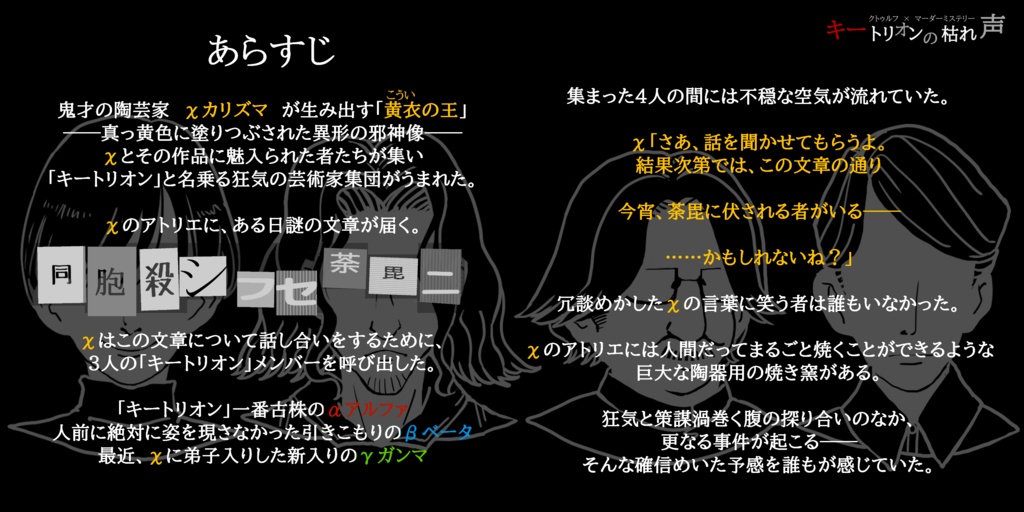 「キートリオンの枯れ声」オンラインマーダーミステリー