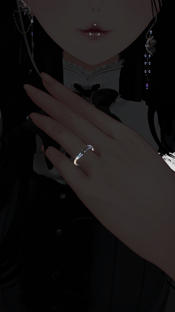3日間セール中! Sugar Shine Ring 指輪(お砂糖ring、アクセサリー)【VRchat想定】