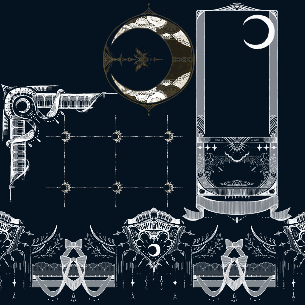 素材集/太陽・月・星・雲