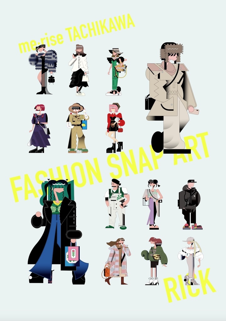 【直筆サイン入り額装プラン】FASHION SNAP ART