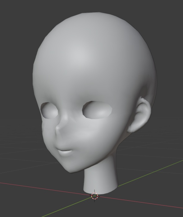 【無料】アニメ調の顔のリトポロジー - Stylized head retopology in Blender