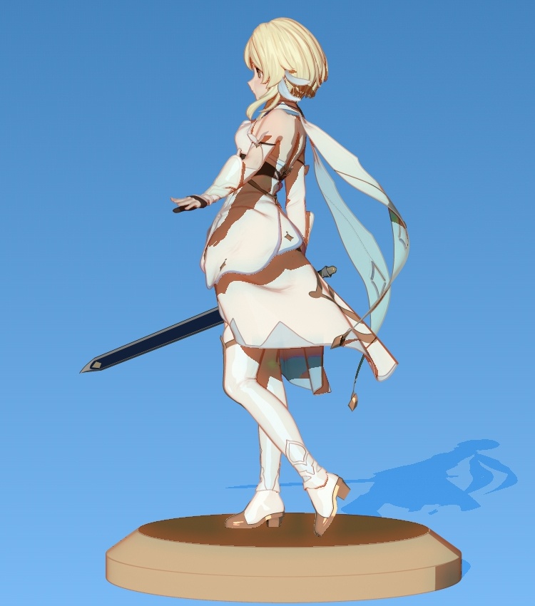 原神 蛍 スカルプトモデル(ZPR) - Genshin Impact Lumine Sculpted Model(ZPR)